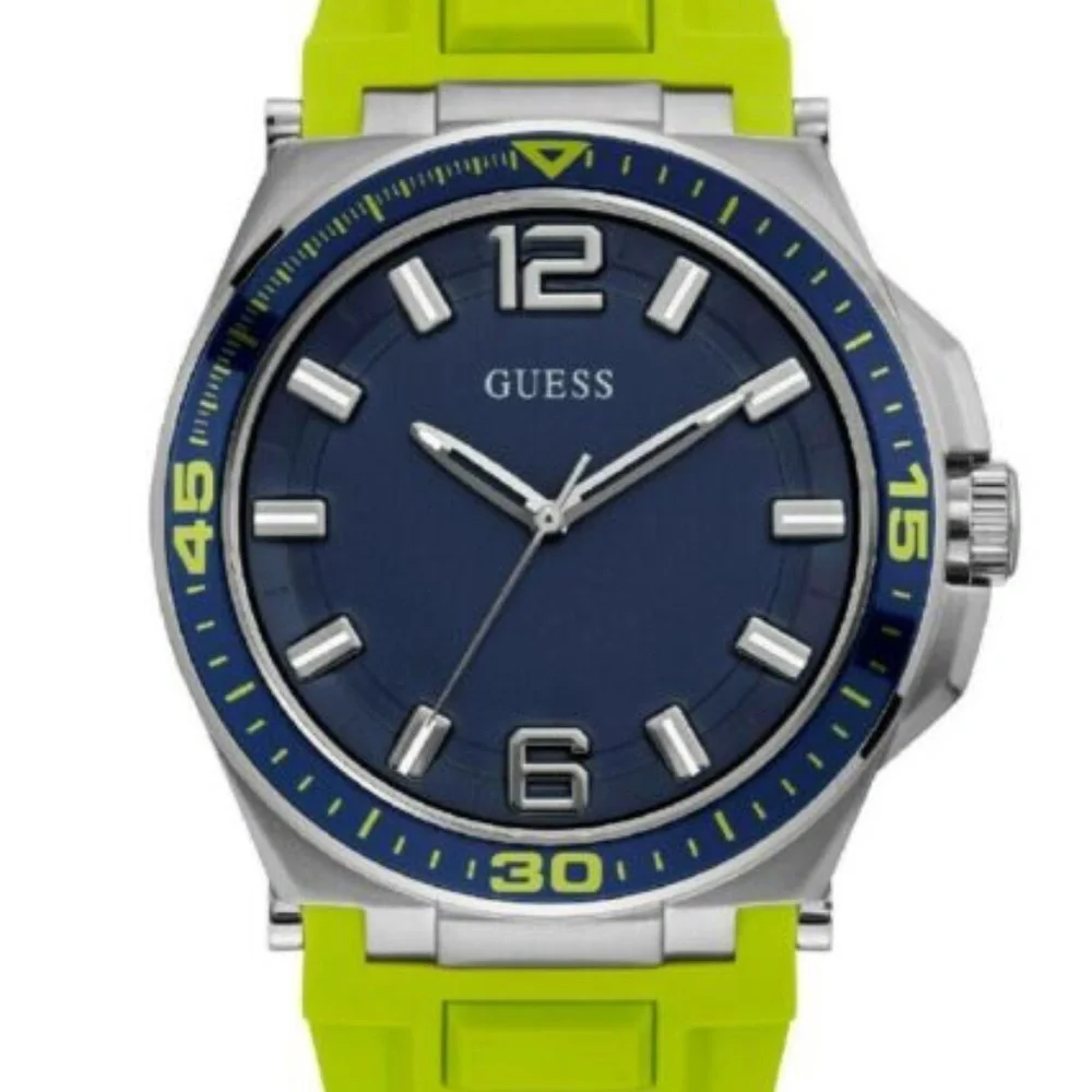 New GUESS Men's Green Sport Watch